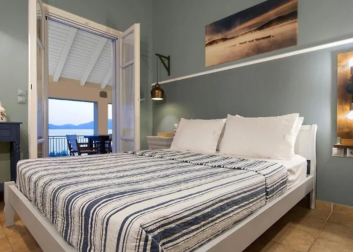 Luxury Seafront Villas, Kefalonia, 100m & Center, 4 Stars Services, Parking - Near Myrtos - Fiskardo Asos